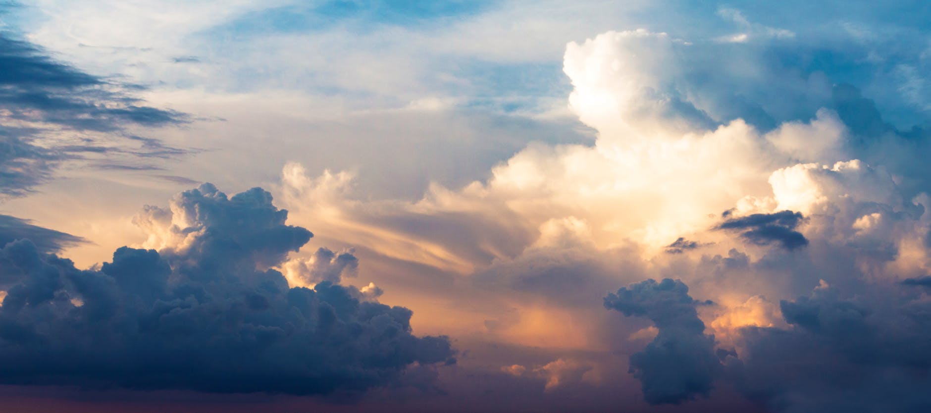 blue sky with white clouds